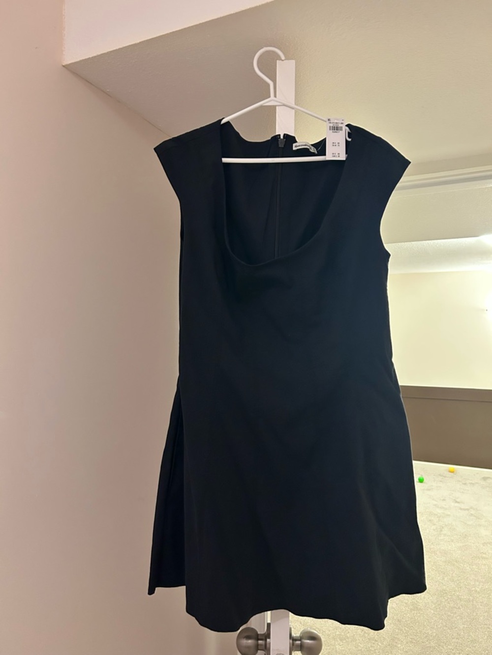 Abercrombie & Fitch Black Mini Dress with Cap Sleeves